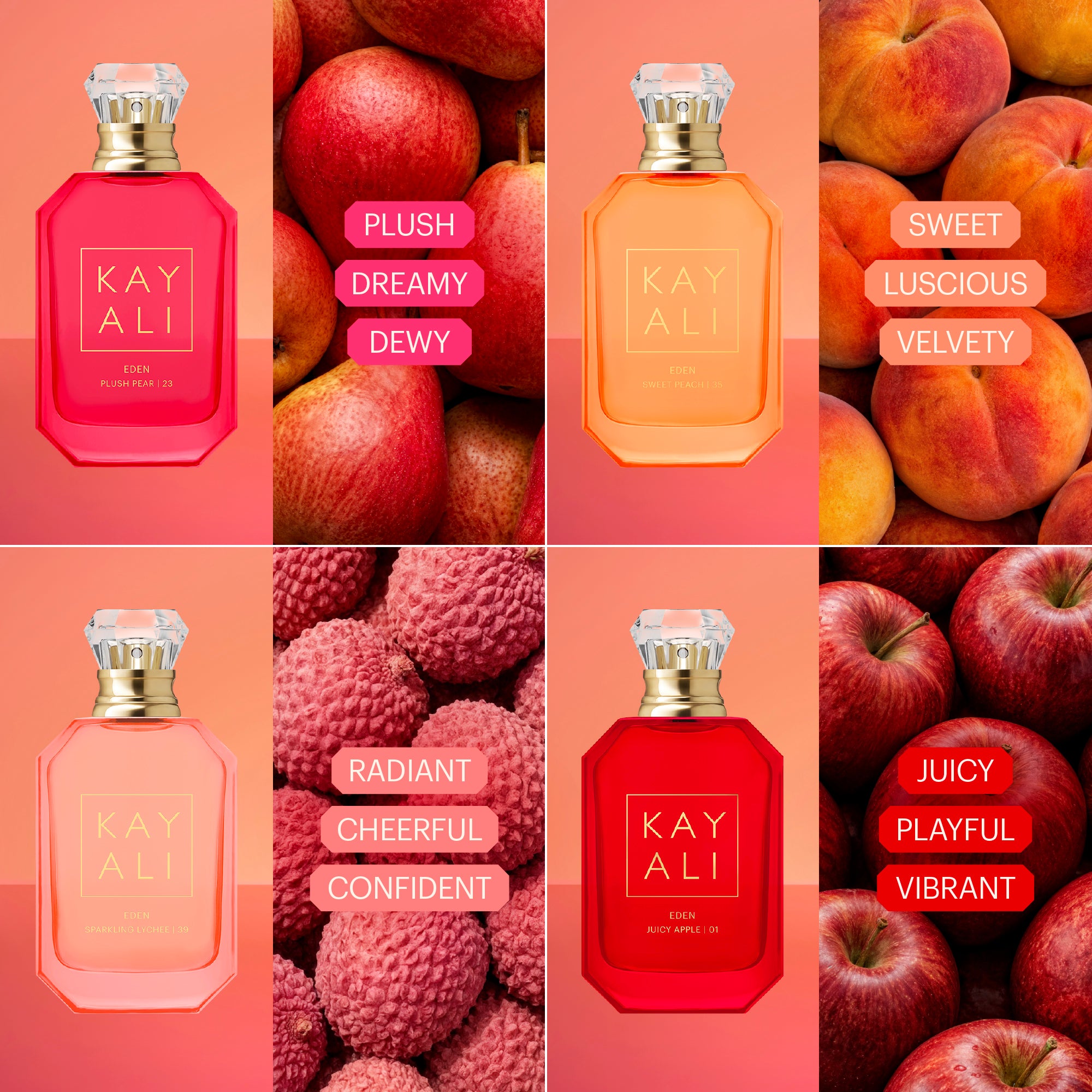 KAYALI EDENシリーズ 3本セット (10ml) KAYALI Eden Obsessions Miniature Set – Fruity Floral Perfume Gift