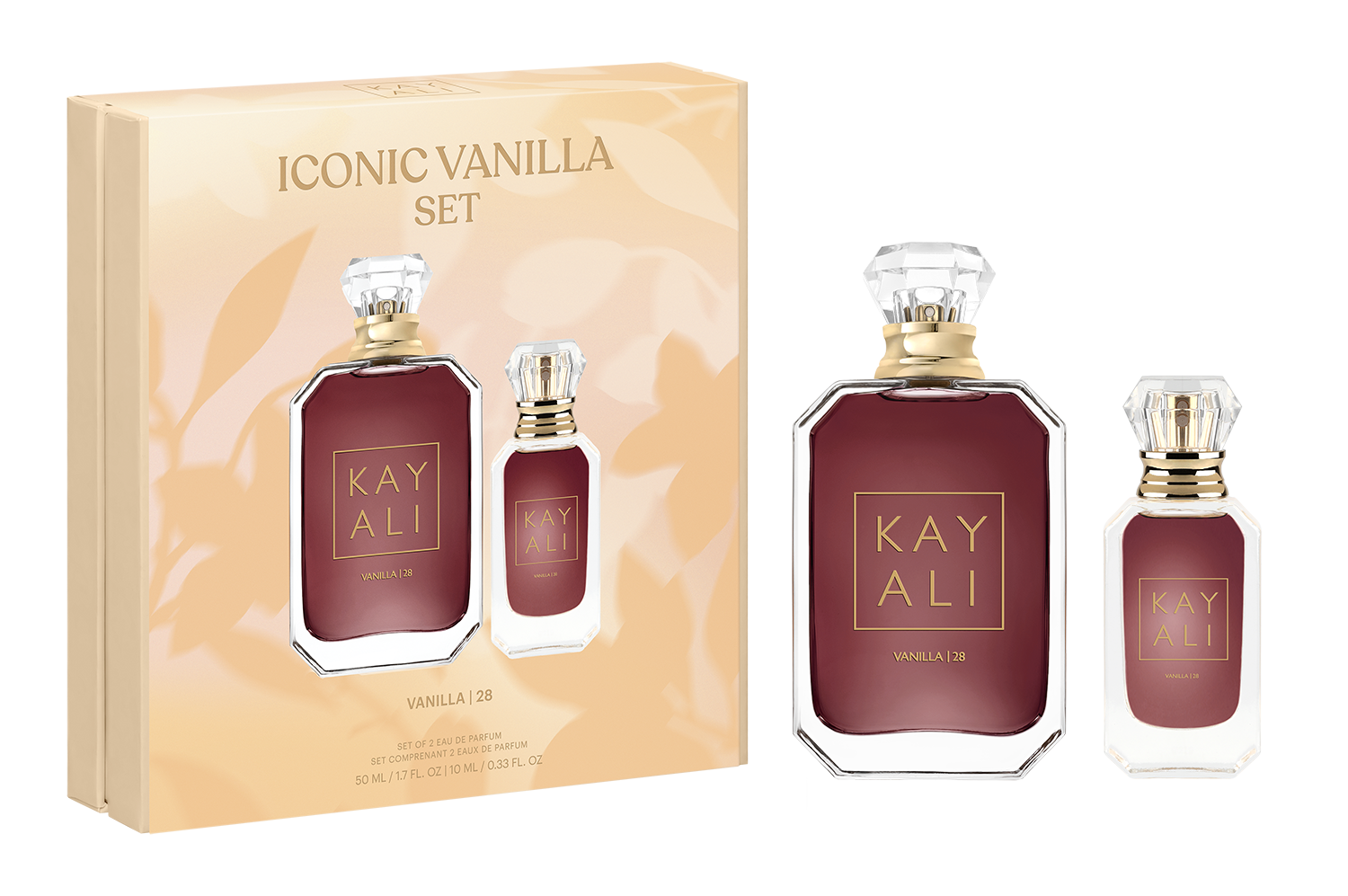 KAYALI YUM BOUJEE 、Vanilla 28 セット KAYALI Yummy Vanilla Set - Gourmand Layering Duo – KAYALI UK