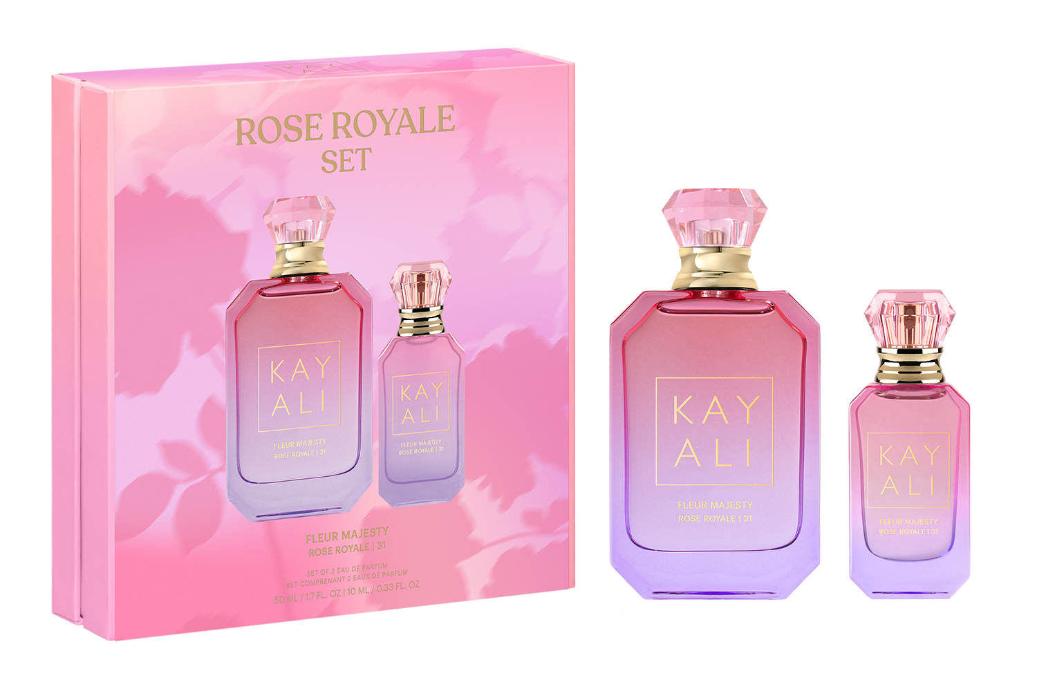 Fleur Majesty Rose Royale Duo (50ml + 10ml) – KAYALI UK